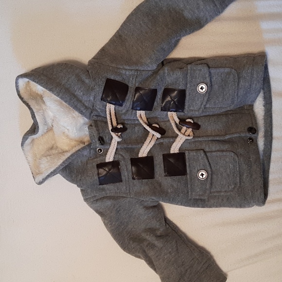  Fleece Hooded Jacket Outerwear - Picture 1 of 5